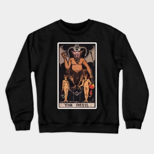 XV The Devil Tarot Card Crewneck Sweatshirt